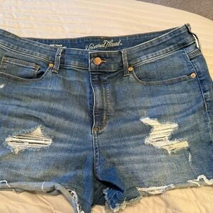 Universal Thread Blue Distressed Jean Shorts